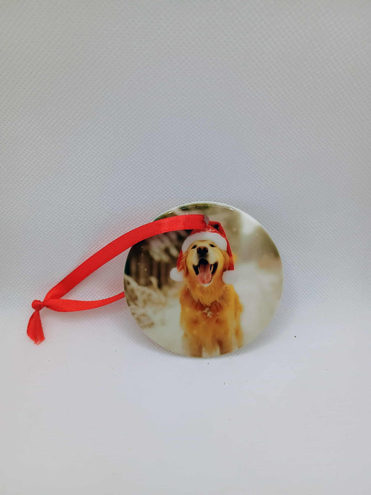 Ceramic Christmas ornament~Golden retriever