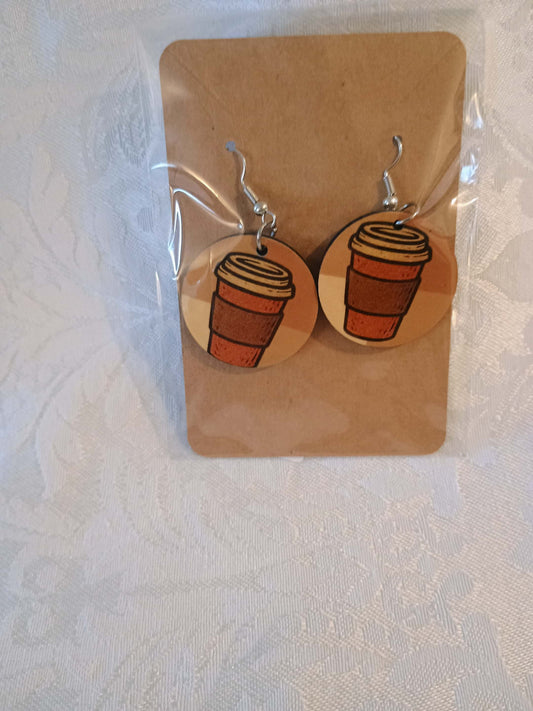 Earrings small~coffee cups