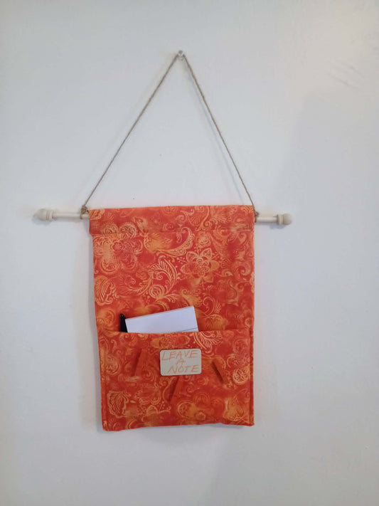 Leave a note door hanging~orange