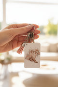 Rectangle keychain~pink boots