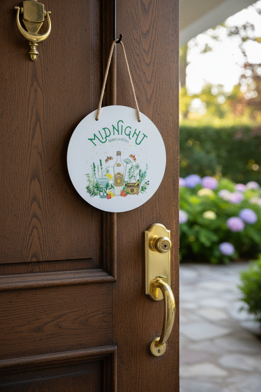 Door sign~Midnight margaritas