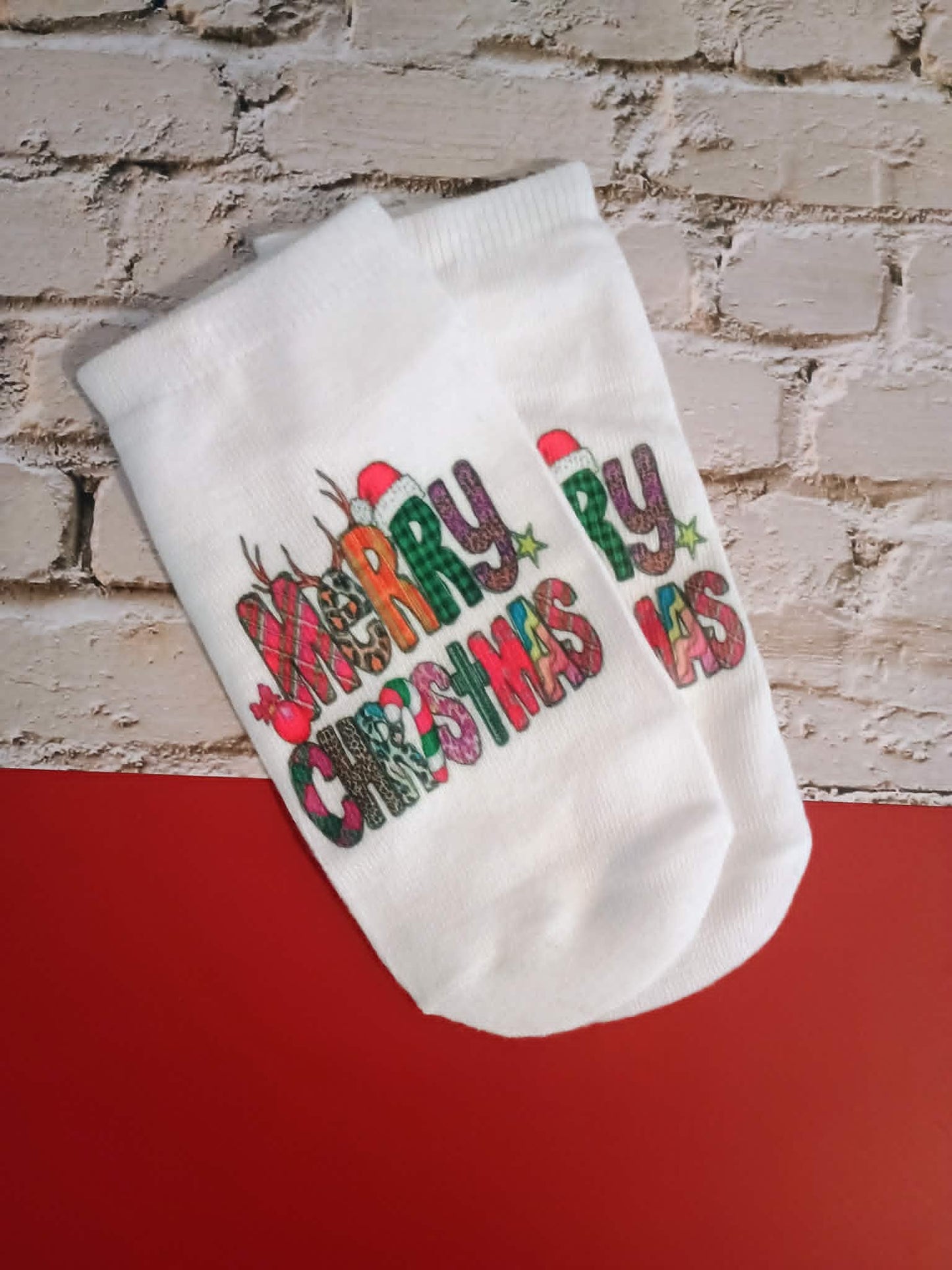 Christmas socks~low cut ankle~Merry Christmas