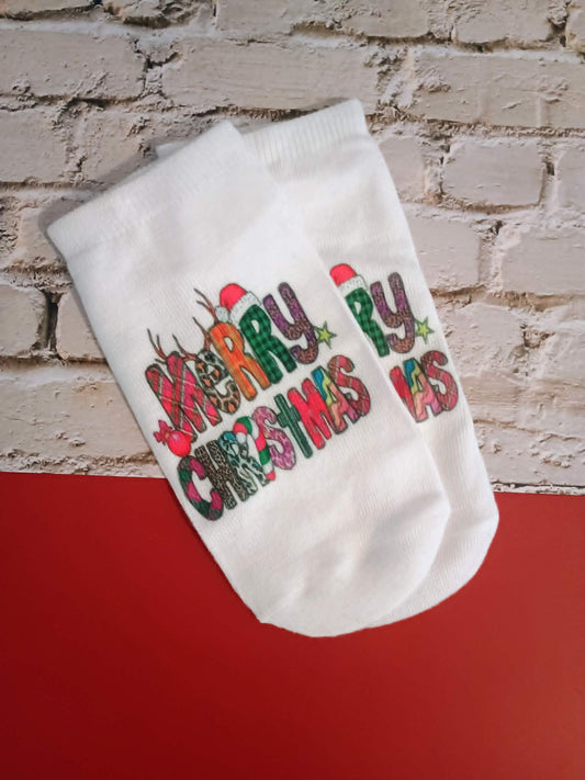 Christmas socks~low cut ankle~Merry Christmas