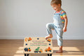 Wooden Step stool~Boy~trucks~dinosaurs