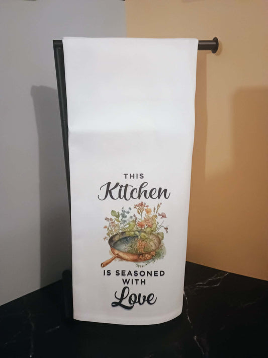 Kitchen Towel-Seasoned with love