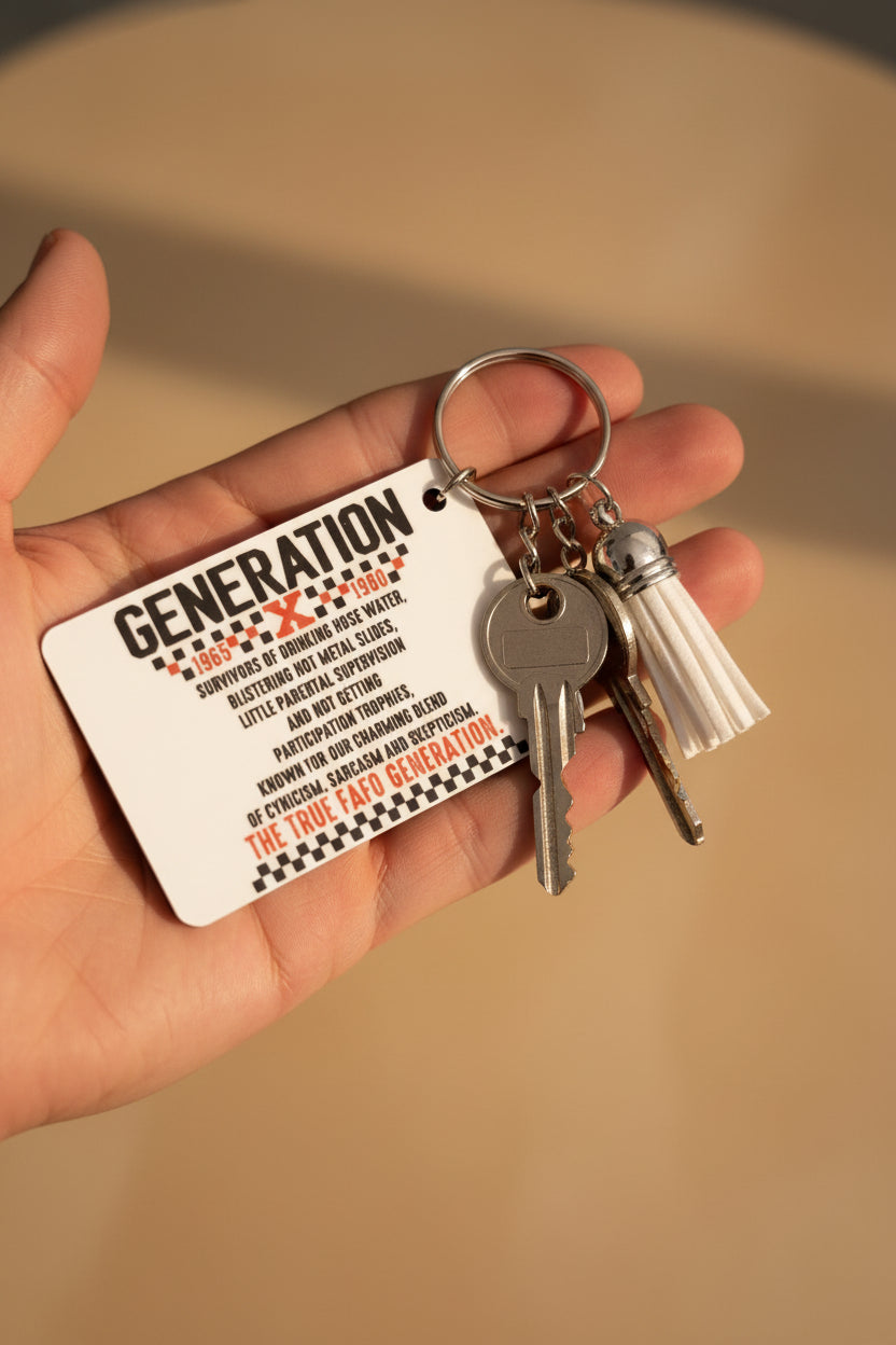 Rectangle keychain~GENERATION X