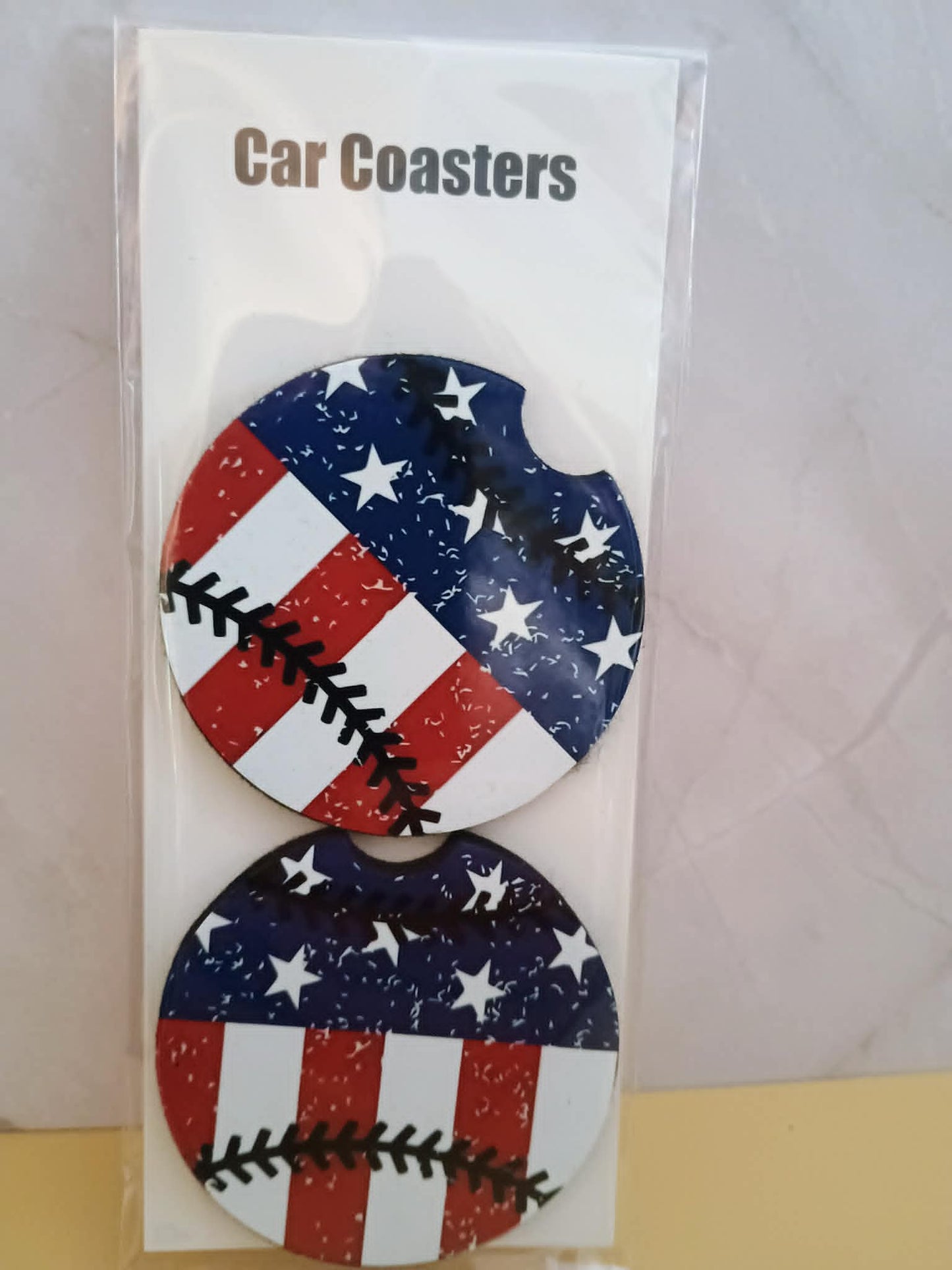 Car coasters~baseball