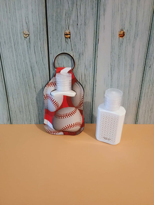 Sunscreen holder~red baseball