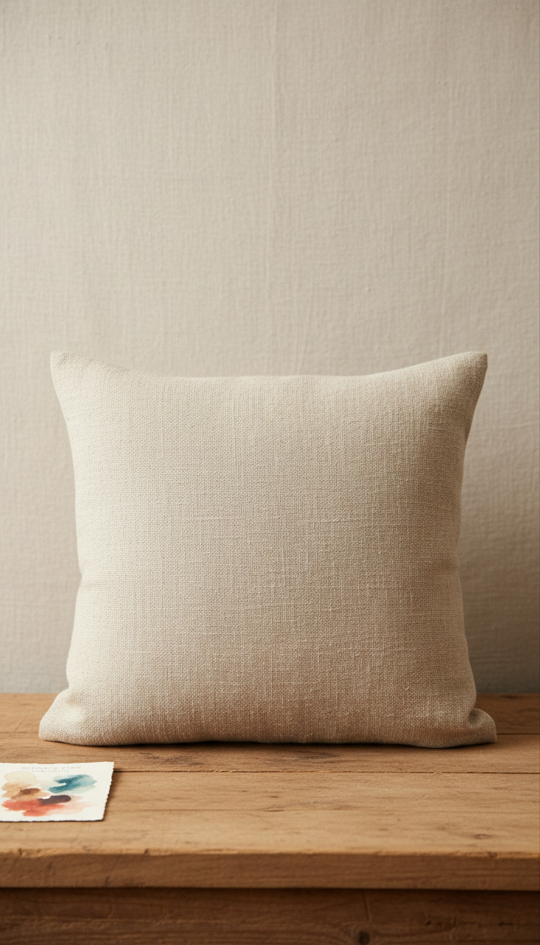 Oatmeal Linen Cushion Cover