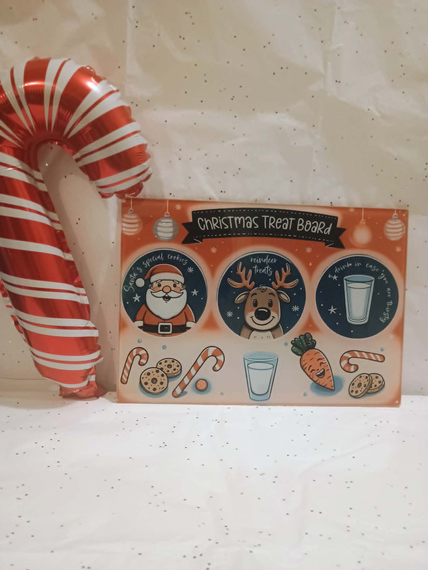 Cookies for Santa tray~Santa, Reindeer