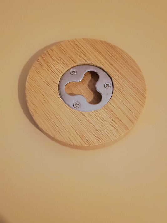 Wooden bottle opener~to beer or not to beer