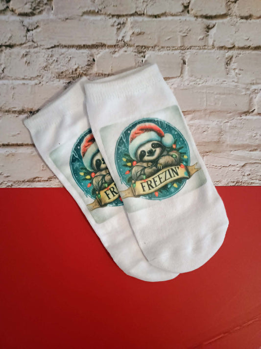 Christmas socks~low cut ankle~FREEZIN