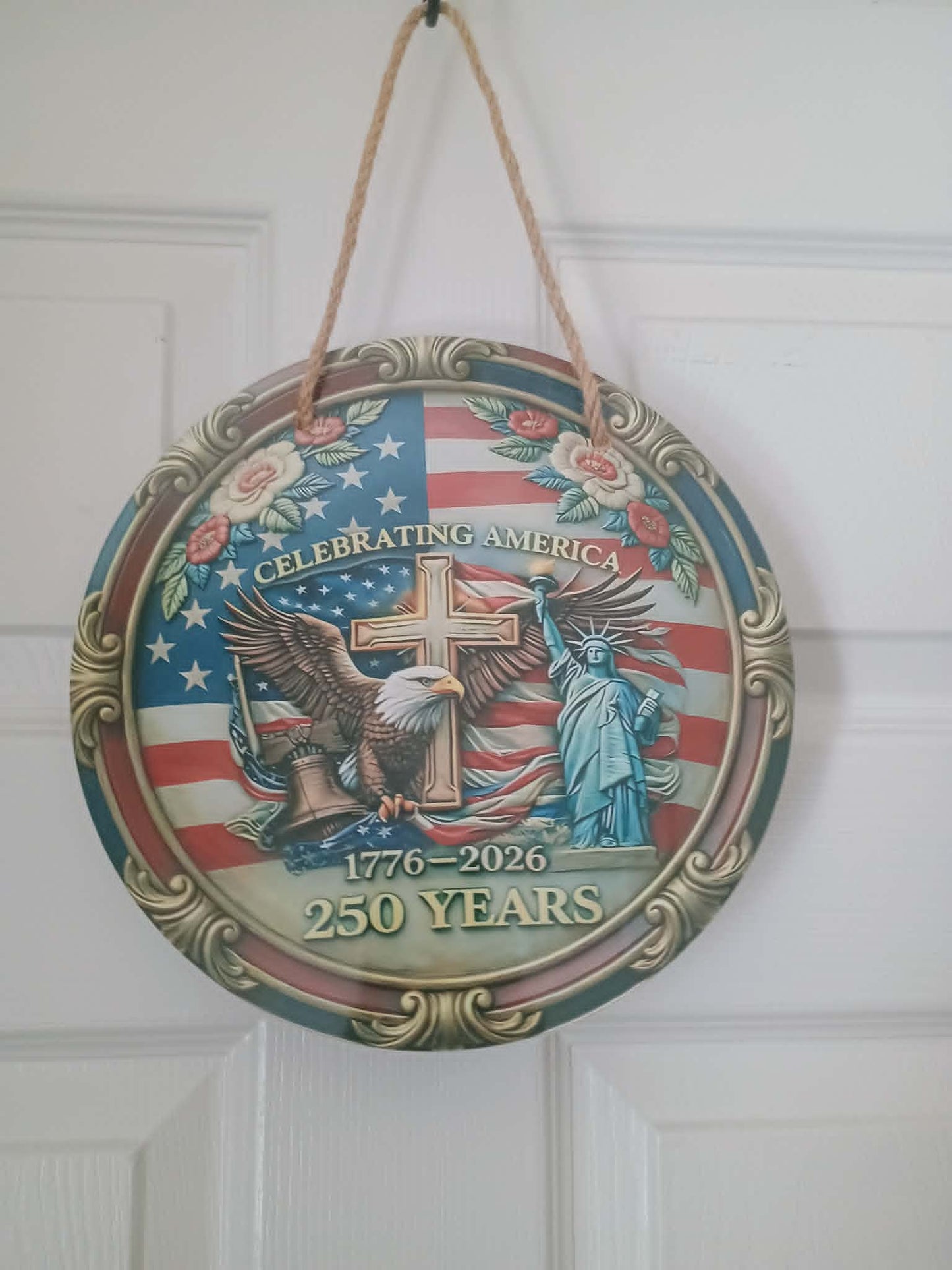 Door sign~Celebrating America