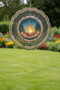 Round wind spinner~Camp fire