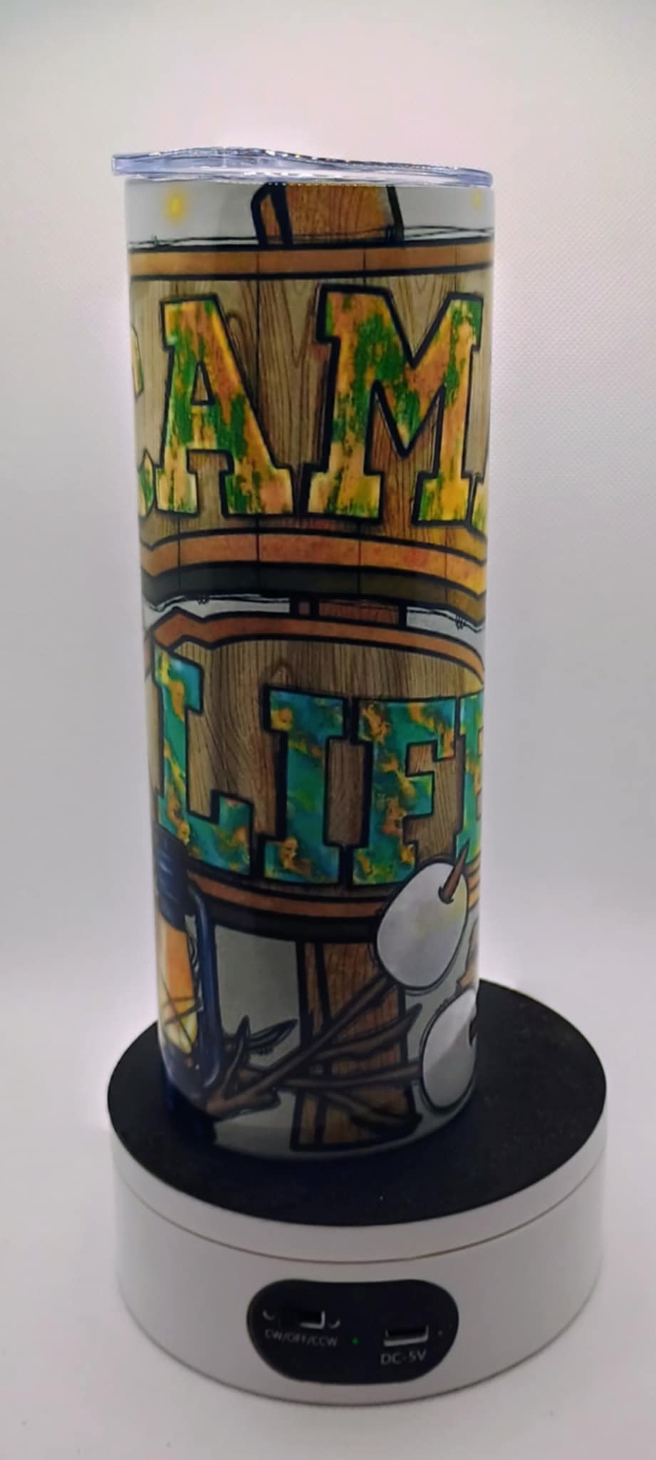 20 oz tumbler~ Camp life