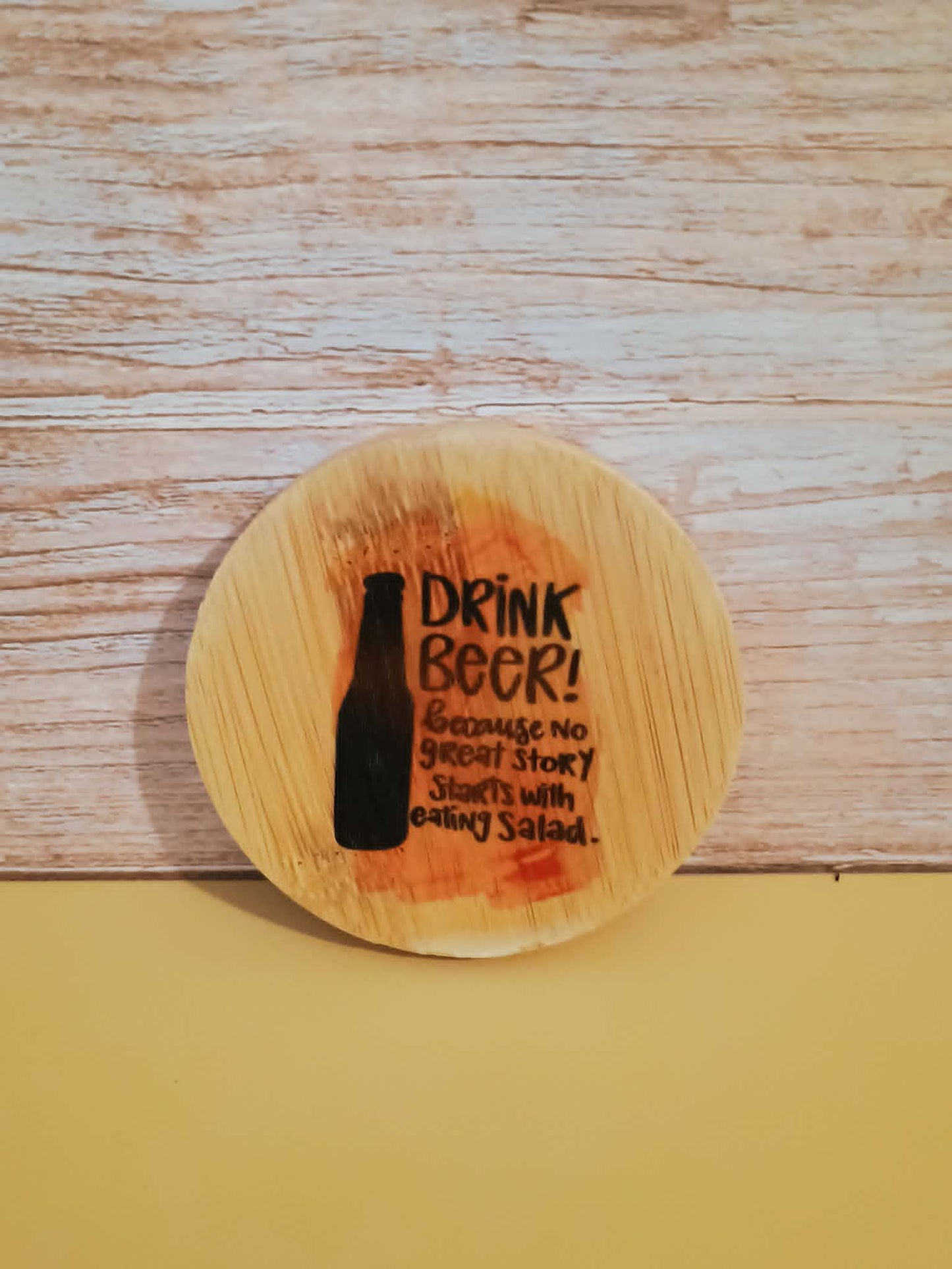 Wooden bottle opener~drink beer
