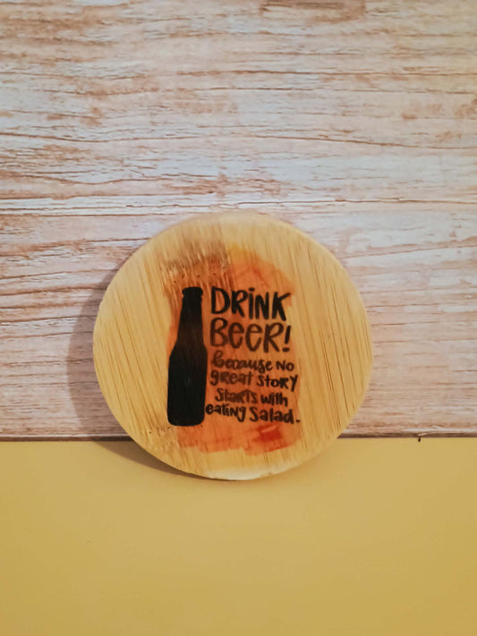 Wooden bottle opener~drink beer