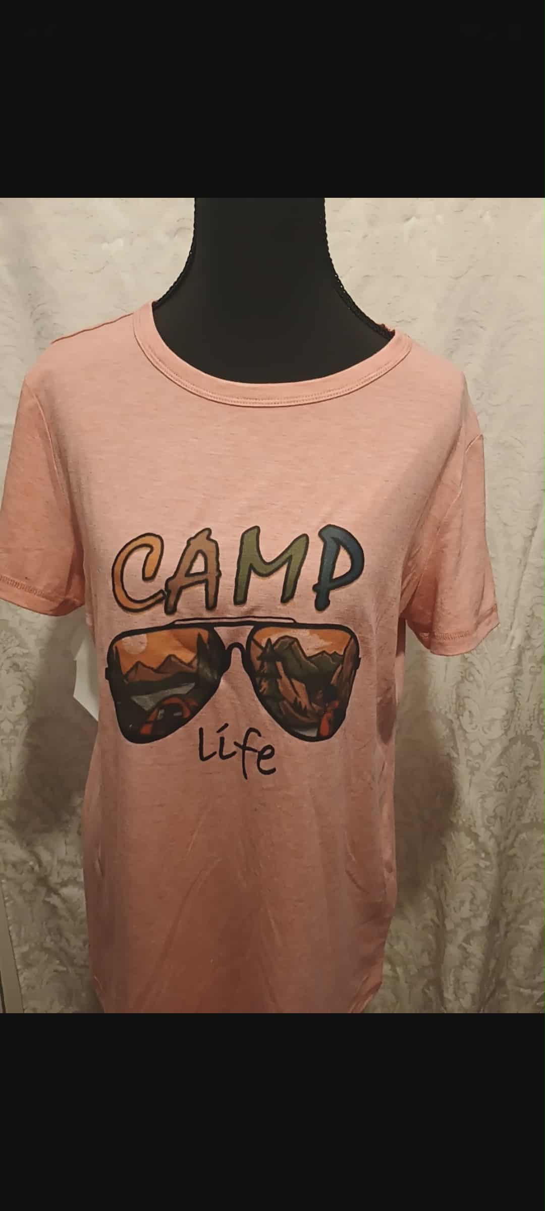 Women's t-shirt medium~camp life