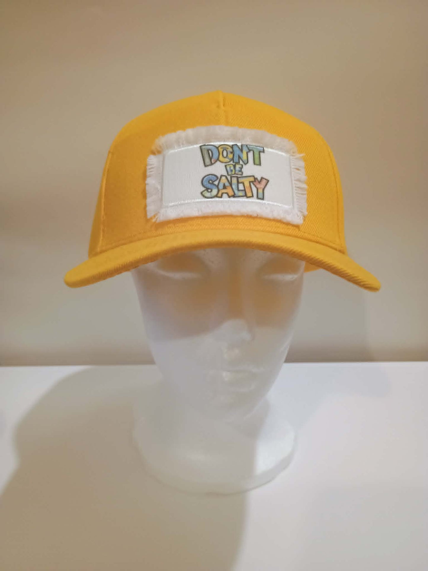 Baseball hat with patch~Don't be salty