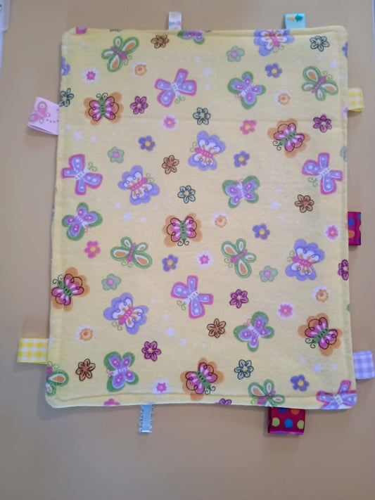 Baby taggies blanket~ buttlerfly