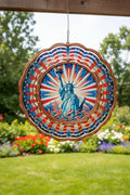 Round wind spinner~Statue of Liberty