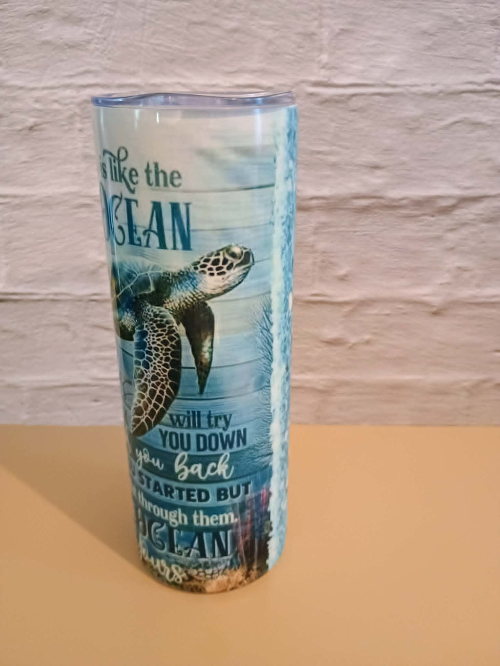 20 oz tumbler-Life is an ocean