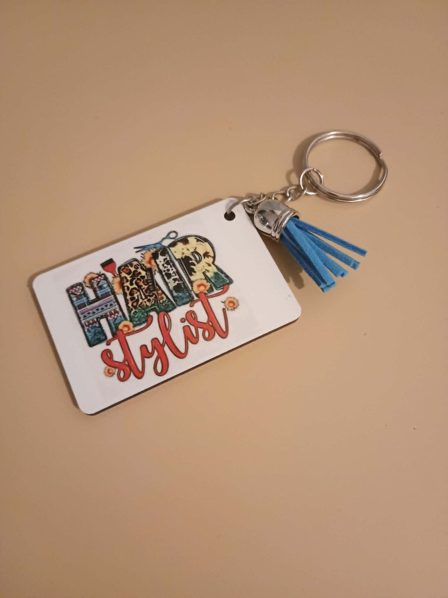 Rectangle keychain~Hair stylist