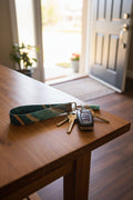 Wristlet keychain~green multi