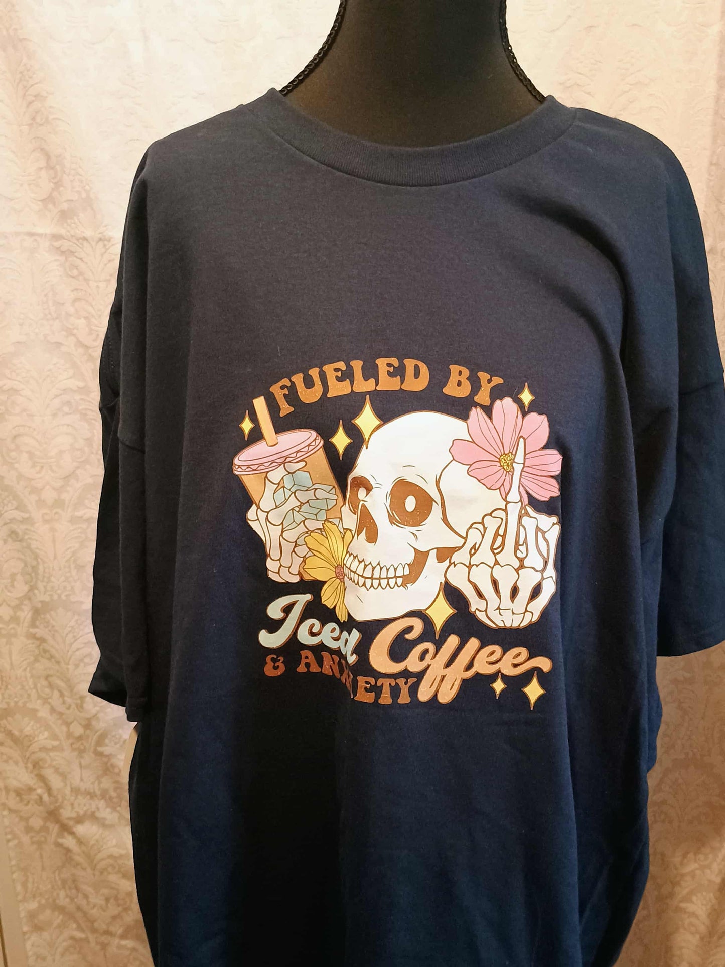 Women's 3xl t-shirt Fueled by coffee