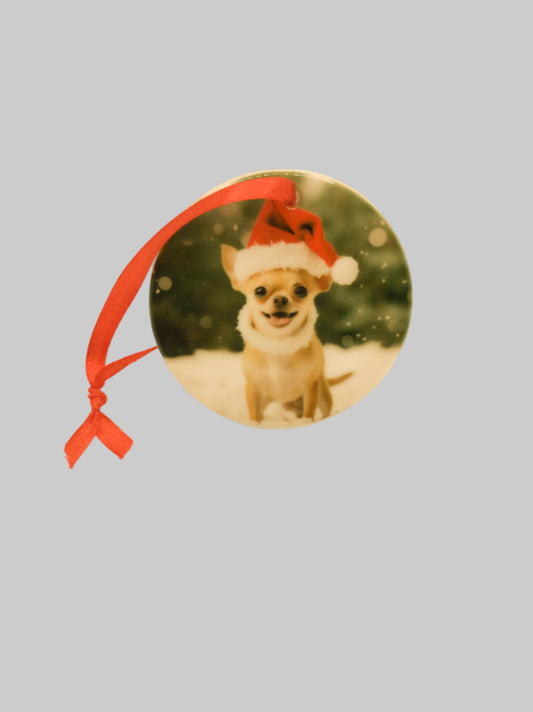 Ceramic Christmas ornament~Chihuahua