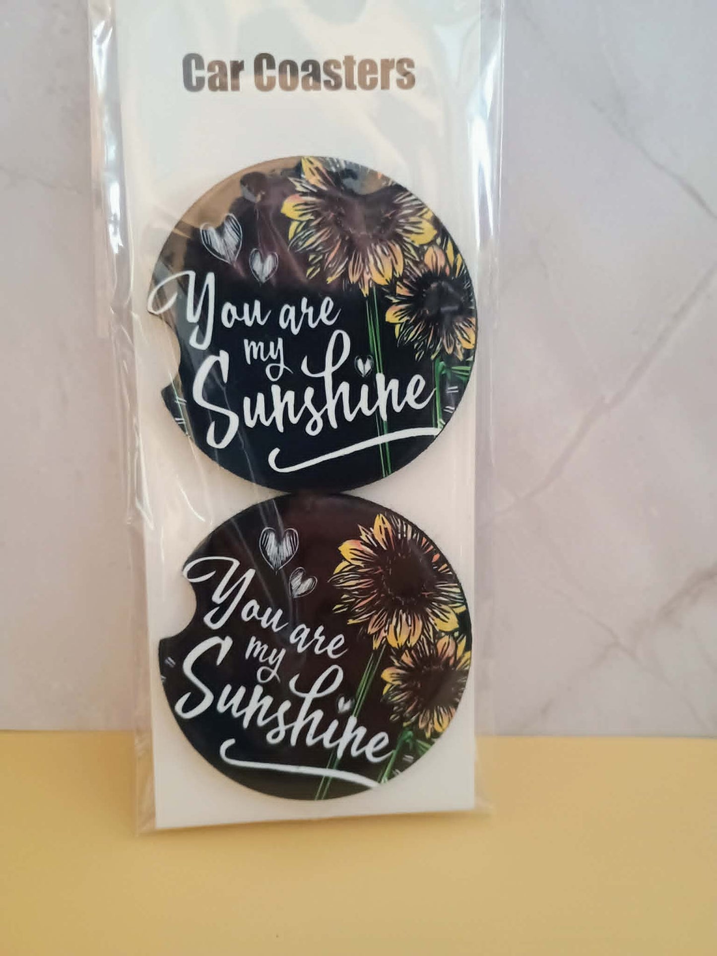 Car coasters~You are my sunshine