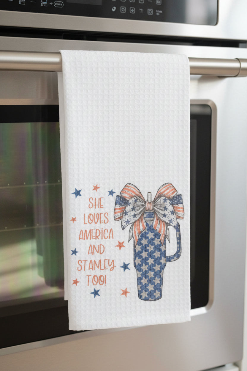 Kitchen towel~she loves america