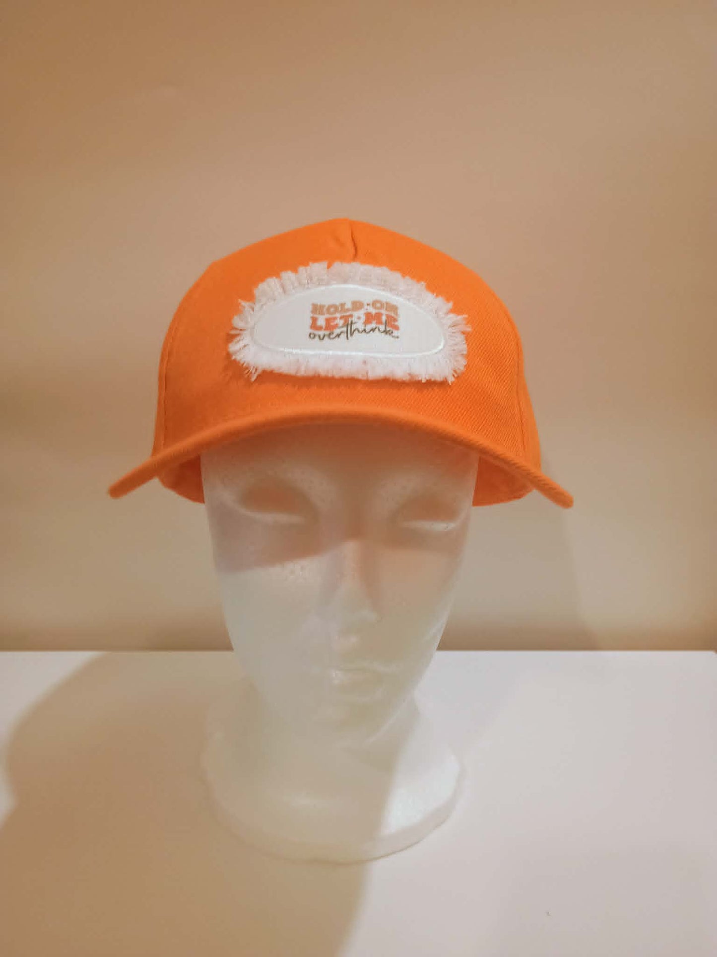 Baseball hat with patch~Hold on let me overthink