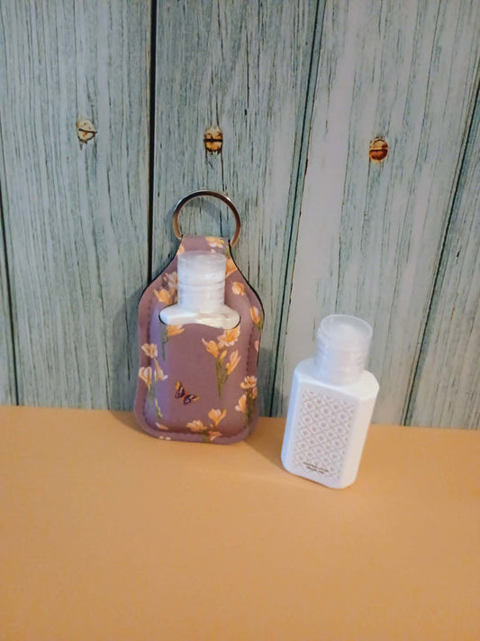 Sunscreen holder~purple floral