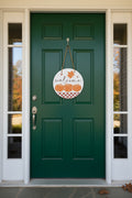 Fall door sign~Welcome with pumpkins