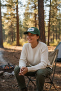 Baseball hat with patch~Born to camp
