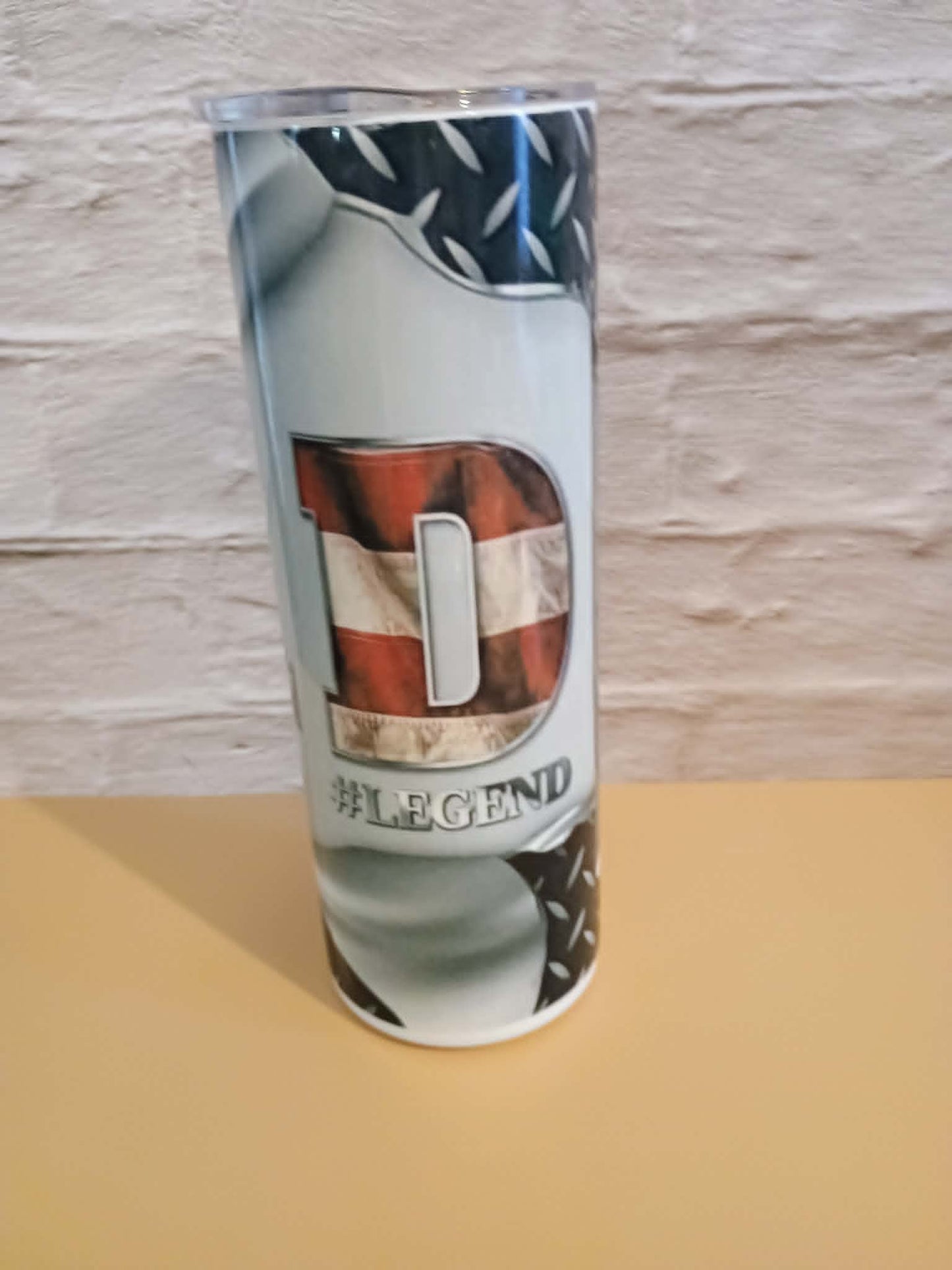 20 oz tumbler~red white and blue dad
