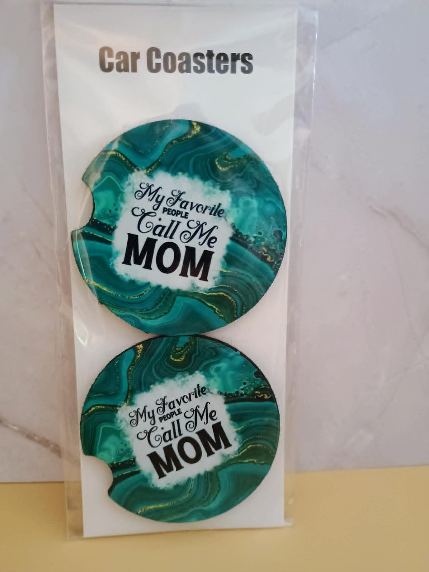 Car coasters~My favorite people call me mom