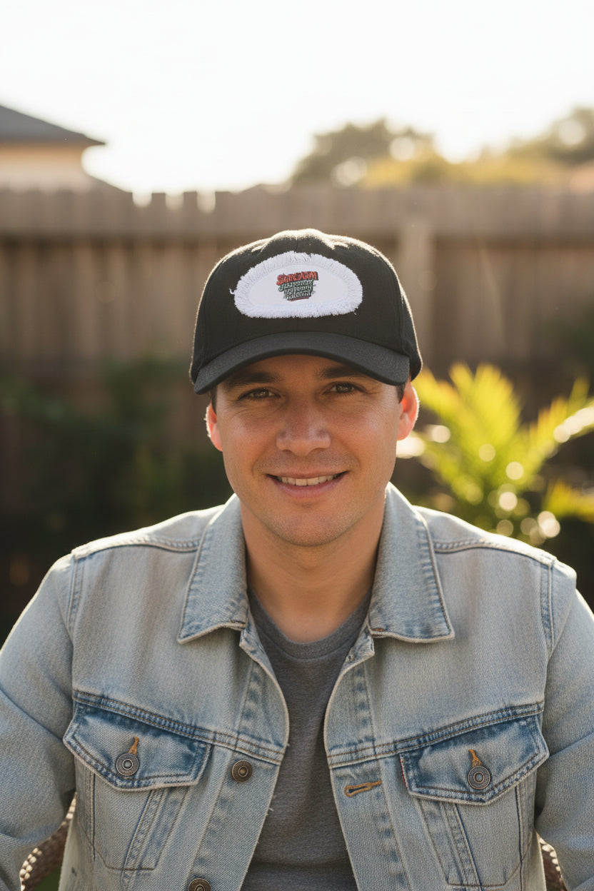 Baseball hat with patch~Sarcasm