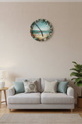 Wall clock~Beach with seashells