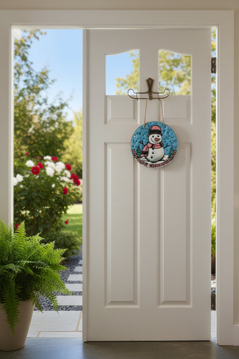 Christmas door sign~Snowman~Merry Christmas