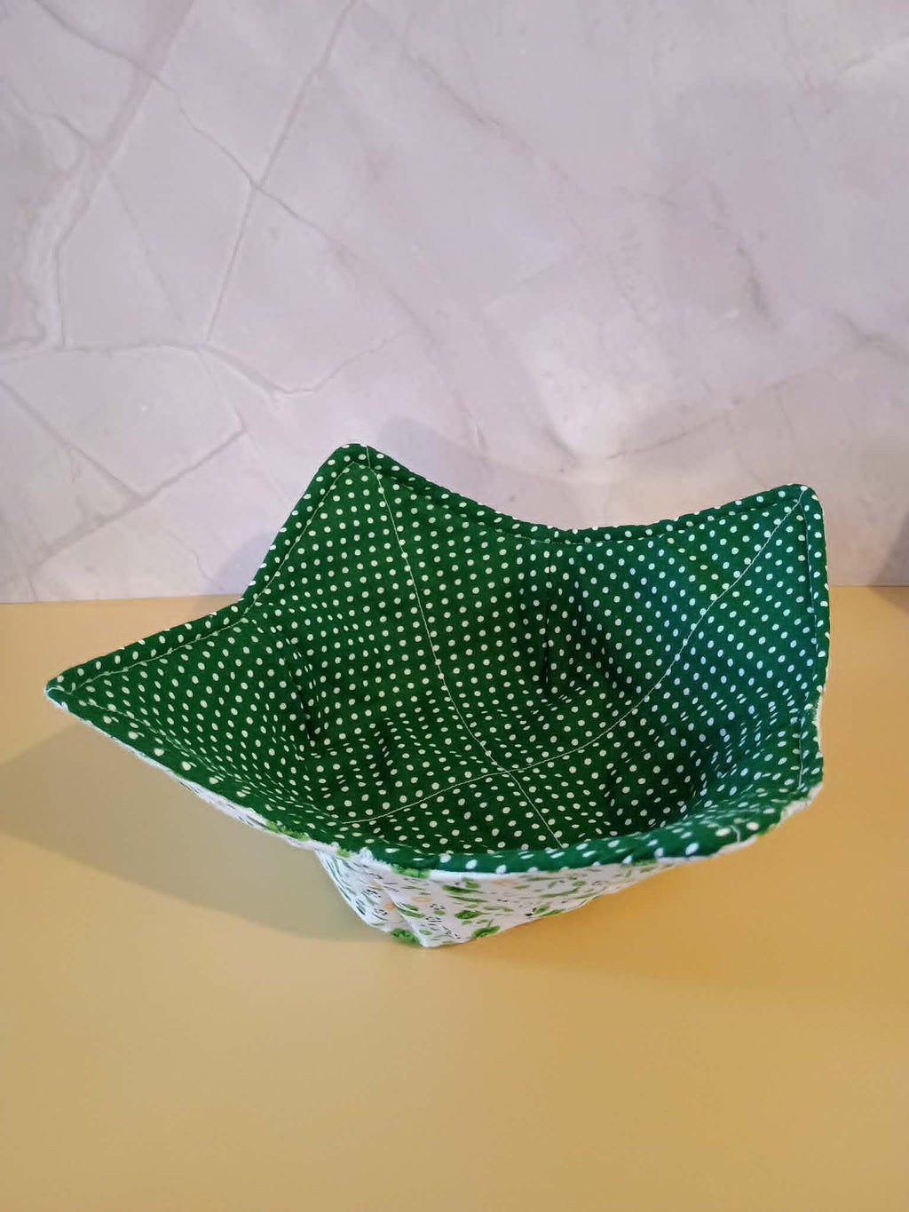 Bowl koozie~green floral