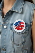 Patch~Red, white and blue rose