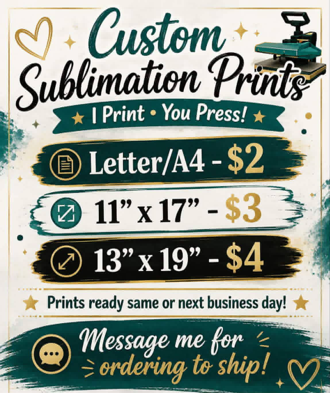Sublimination Prints
