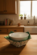 Bowl koozie~green floral