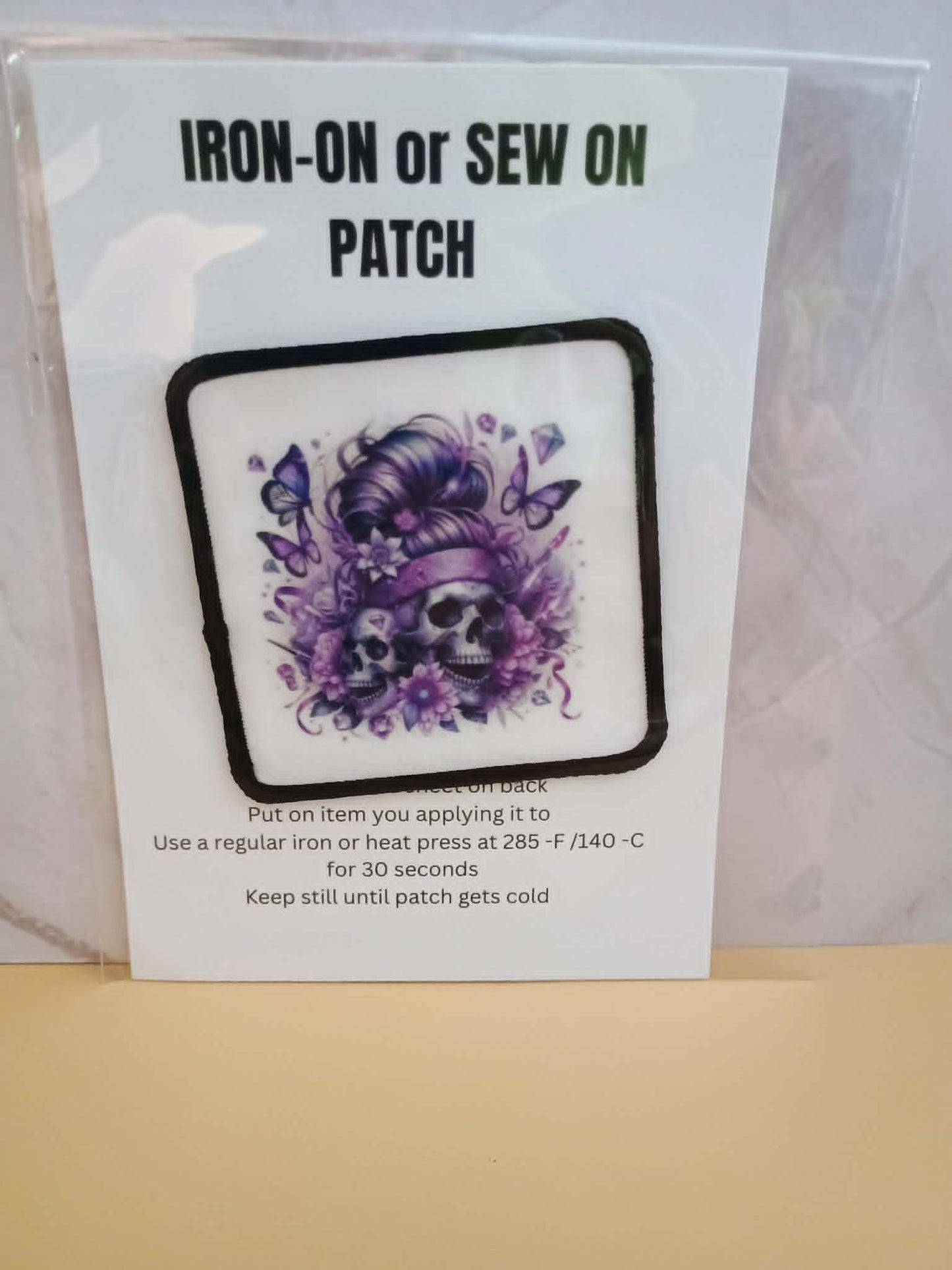 Patch~Purple with skull