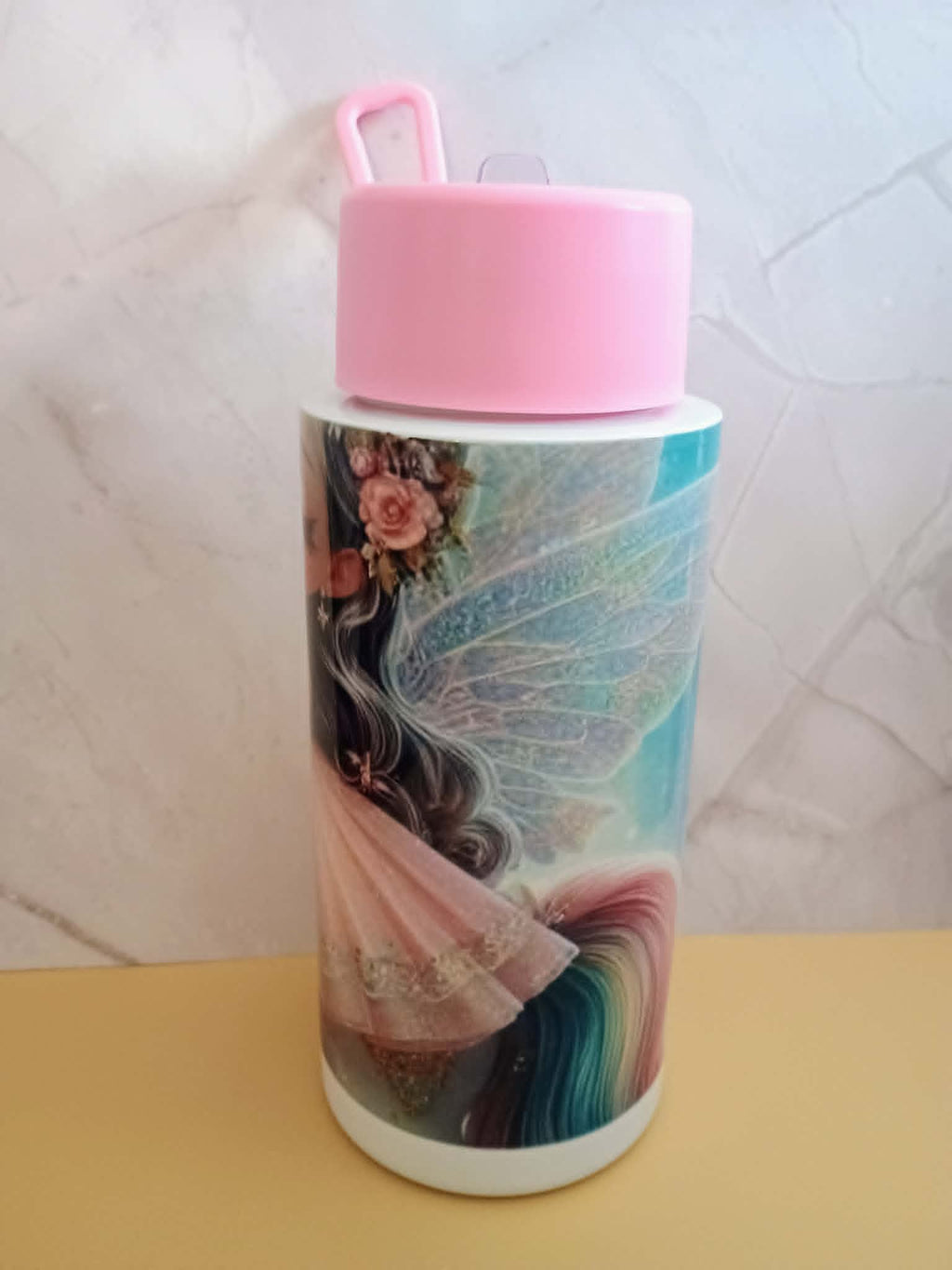 34 oz Sports water bottle~pony with girl