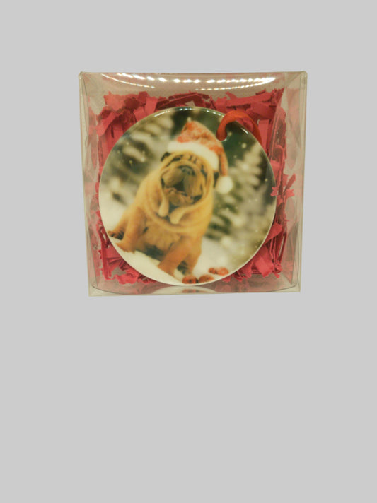 Ceramic Christmas ornament~Shar pei