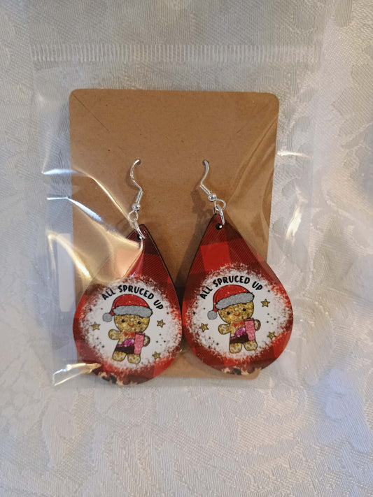 Christmas earring large~gingerbread