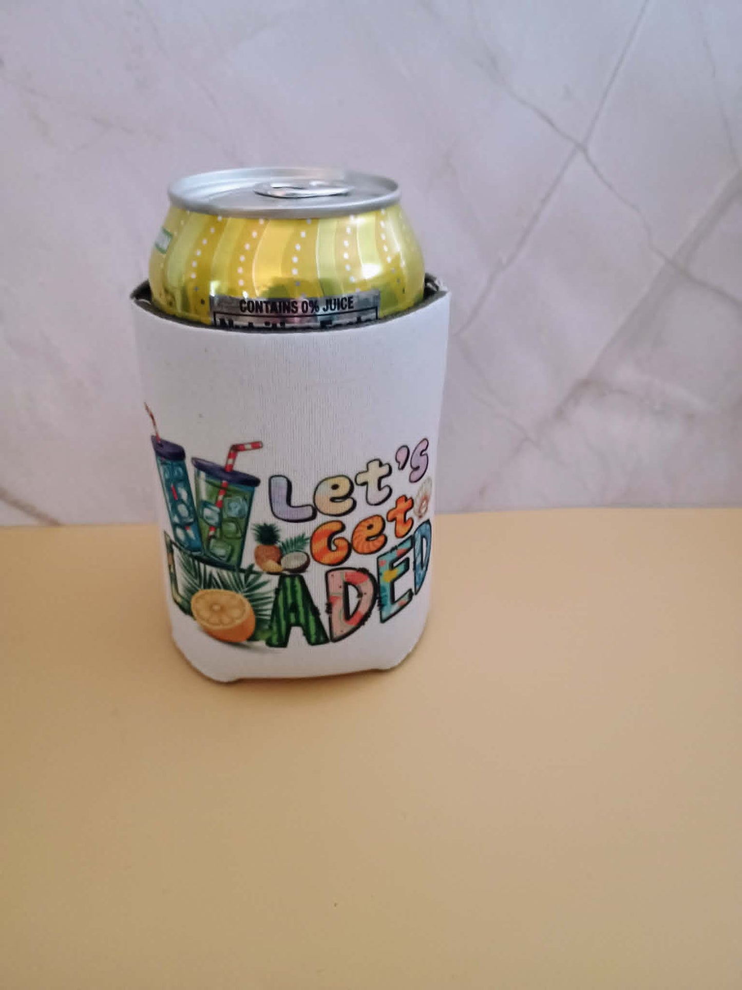 Can koozie~White let's get loaded